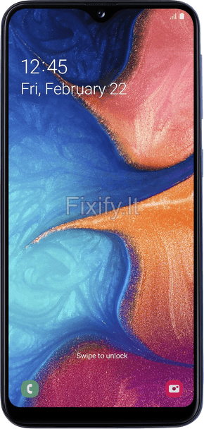 Samsung Galaxy A20e remonto kainos